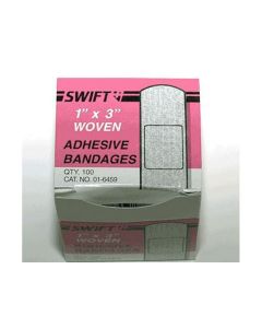 First Aid Bandaids 1" x 3" Woven Strip Adhesive Bandage (100 Per Box)