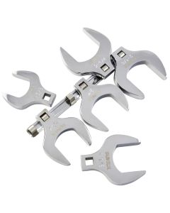 6 Pc 1/2" Dr Full Polish SAE Jumbo Crowfoot Wrench
