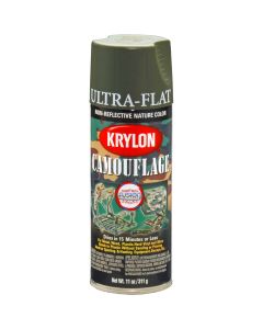 Krylon Ultra-Flat Olive Camouflage Spray Paint