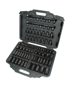 3/8" & 1/2" SAE/Metric Impact Socket Set, 86 Piece