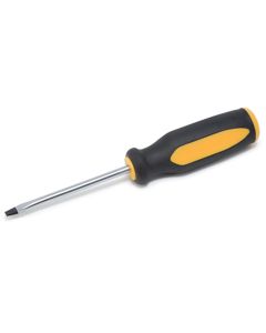 Slotted Screwdriver, 1/4" x 4" Blade, Magnetic Tip, Chrome Vanadium Shaft, Ergonomic Handle