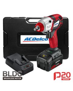 ACDelco P20 - 20V BRUSHLESS 3/8 in. Impact Wrench Kit