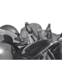 Black Nylon Hood Insulation Retainer for Toyota, Fits 7MM Hole,Head Diameter: 30mm,Stem Length: 17mm