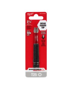 SHOCKWAVE Impact Duty? 3-1/2" T25 Bit 2PK