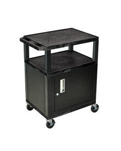34" 3-Shelf Audio-Video Utility Cabinet