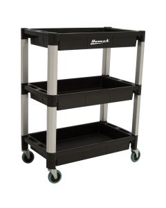 Homak Mfg. Utility Cart 30 in. x 16 in. 3-Shelf Plastic