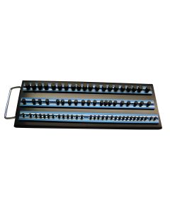 VIM Tools Magrail TL Socket Tray, with 3-1/4 in. Blue Magrails
