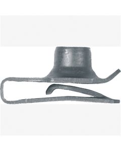 Extruded U-nuts, Size: 3/8"-16, Center to Edge: 3/4", Range: .035-.205, Finish: Black Phos, Qty: 1