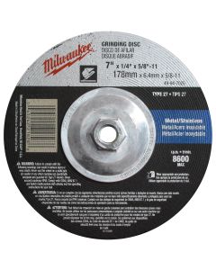7" x 1/4" x 5/8-11" Grinding Wheel (Type 27)