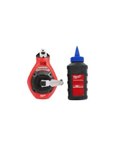 MLW48-22-3992 image(0) - 100 Ft. Aluminum Precision Line Chalk Reel Kit with Blue Chalk