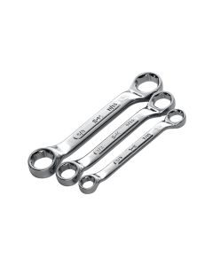 3 Piece Short Fractional Box End Wrench Set