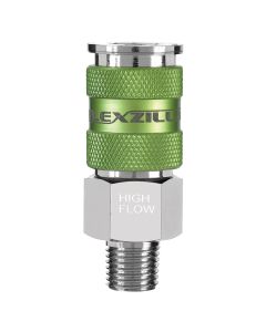 Flexzilla Pro High Flow Coupler, 1/4" MNPT, 1/4" Body