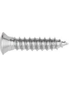 Phillips Oval Head Sheet Metal Screws Size: 8 x 3/4", Head Size: #6, Finish: Chrome, Qty: 100