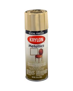 Krylon Metallic Paints; Brass Metallic; 12 oz. Aerosol