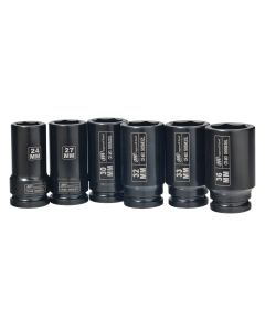 Impact Socket Set 6 PC 3/4 IN Drive Metric Deep