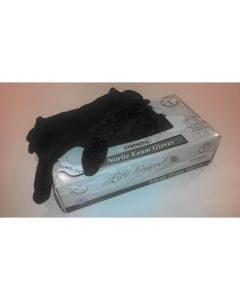200PK GLOVE BLACK NITRILE, SIZE LG