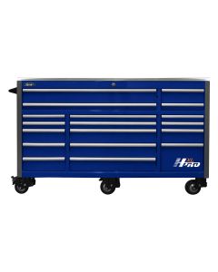 72 in. HXL 17-Drawer Roller Cabinet - Blue