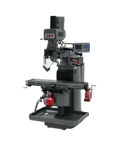 JET JTM-1050EVS2/230 Mill w/ Acu-Rite 200S DRO w/ X and Y-Axis Powerfeeds and Air Powered Drawbar