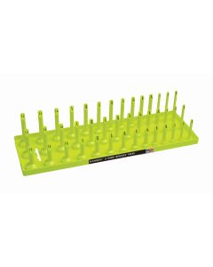 1/2" SAE 3-Row Socket Tray - Hi-Viz Yellow
