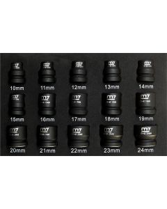 KNGMA42015M image(0) - Stubby impact socket set