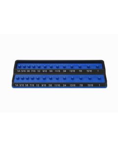 3/8 in. Fractional SAE Peg Socket Holder, Blue