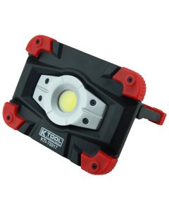 K-Tool International (KTI73317) 10W 1000 Lumens Heavy Duty Rechargeable Floodlight - Adjustable Light - Magnetic Light - Aluminum Die Cast Body