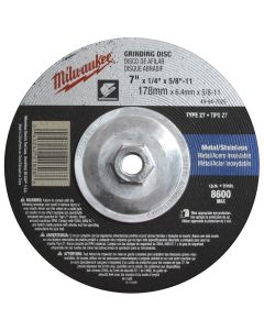 7" x 1/4" x 7/8" Grinding Wheel (Type 27)