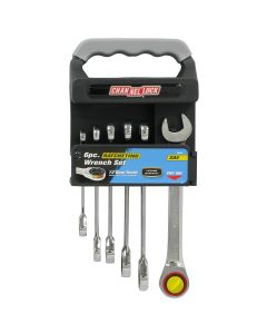 6-PC FRACTIONAL SAE RATCHETING WRE