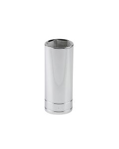 1-3/16" 1/2" Drive 6-Point Fract SAE Deep Chrome Socket
