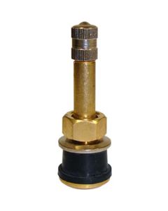 Straight Brass Truck Valve, Height 2.00" - .625" Valve Hole
