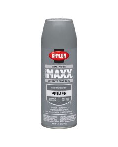 Krylon Covermaxx Primer; Gray Primer; 12 oz. Aerosol