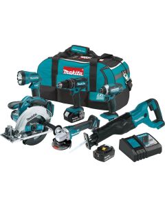 Makita 18V LXT Li-Ion 3.0 Ah Cordless 6-Piece Combo Kit