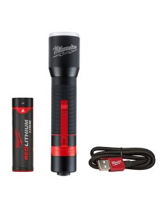 USB Rechargeable 700L Flashlight w/ (1) REDLITHIUM Battery Kit