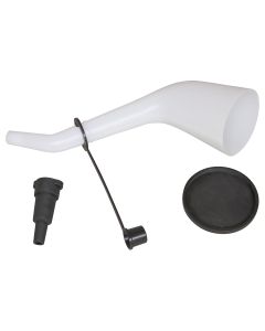 Offset Funnel with Cap and Lid