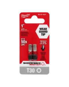 SHOCKWAVE Impact Duty? 1" T30 Bit 2PK