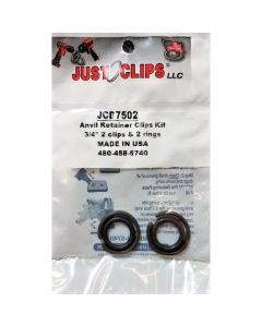 Just Clips 2-Pack of 3/4 in. Clip & O-Ring Kit