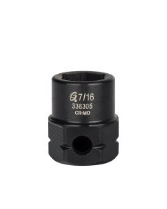 Sunex Tools 3/8 in. Drive 6-Point Low Profile Impact Socket w/ Hex Shank, 7/16 in.