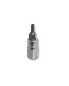 VIM Tools TR8 Tamper Proof Torx Bit, Satin 1/4 Sqaure Drive holder