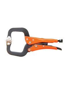 Grip-On 6" Epoxy Coated C-Clamp With Swivel Tips