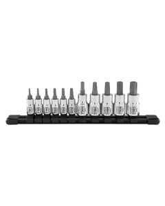 Sunex Tools 11-Piece 1/4 & 3/8 Drive Tamperproof Star Bit Socket Set