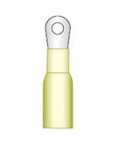 #6 Heat Shrink Yellow Ring Brazed (12-10) (100/Bag)