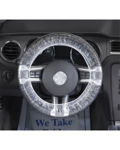 Steering Wheel Covers, 24" Clear Plastic (500 pk.)