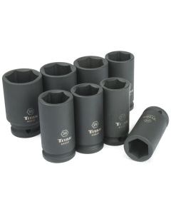 Titan 8-Piece 3/4 in. Drive Metric Deep Impact Socket Set