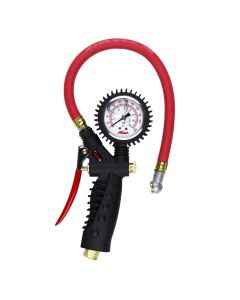 Inflator Gauge, Analog, Ball Foot Chuck