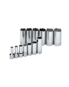 13 Piece 3/8" Drive 6 Point SAE Deep Socket Set