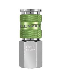 Flexzilla Pro High Flow Coupler, 3/8" FNPT, 1/4" Body