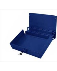 Extra Large locking Screwdriver/Prybar Holder for Service Cart - Blue