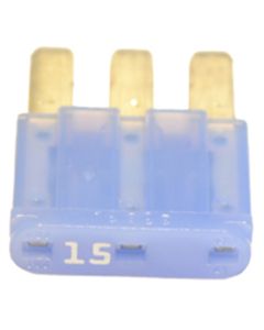 3 Leg Micro Fuse 15 Amp Blue