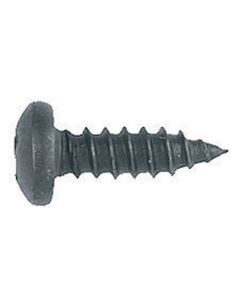 Phillips Oval Pan Head Sheet Metal Screws Size: 8 x 1", Finish: Black, Qty: 100
