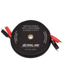 Retractable Test Leads Reel - 2 Leads x 30"